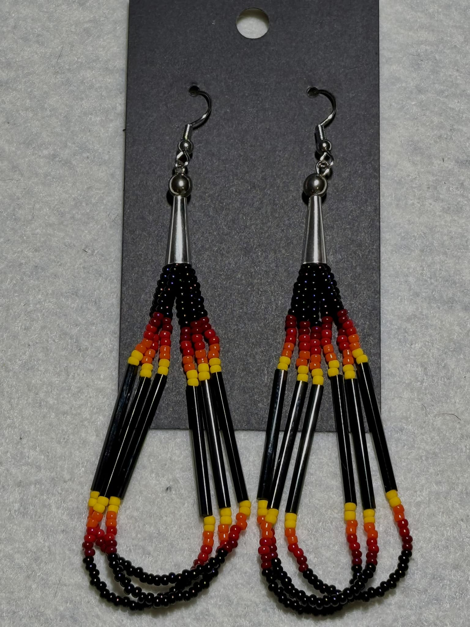 Beaded Fringe Earrings